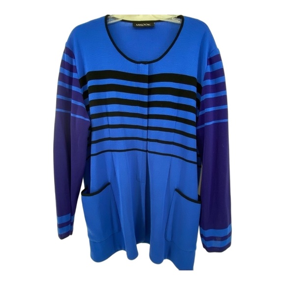 Misook Sweaters - Misook Sz 0X Blue Purple Cardigan